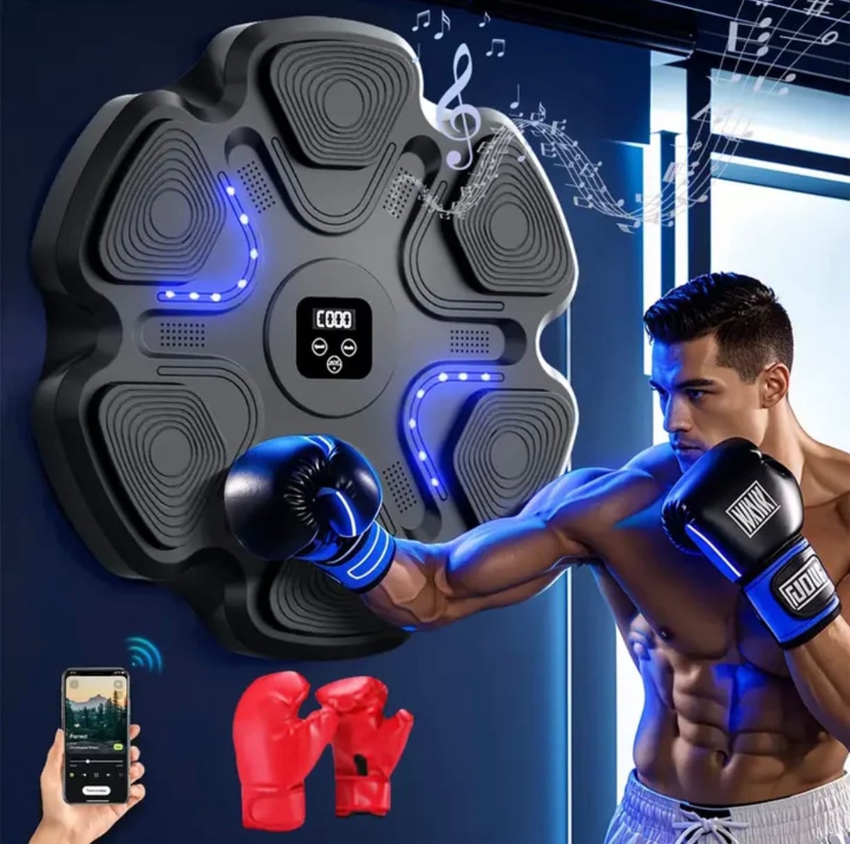 Miniatura 2 de Estacion Boxeo Bluetooth Guantes_Grandes